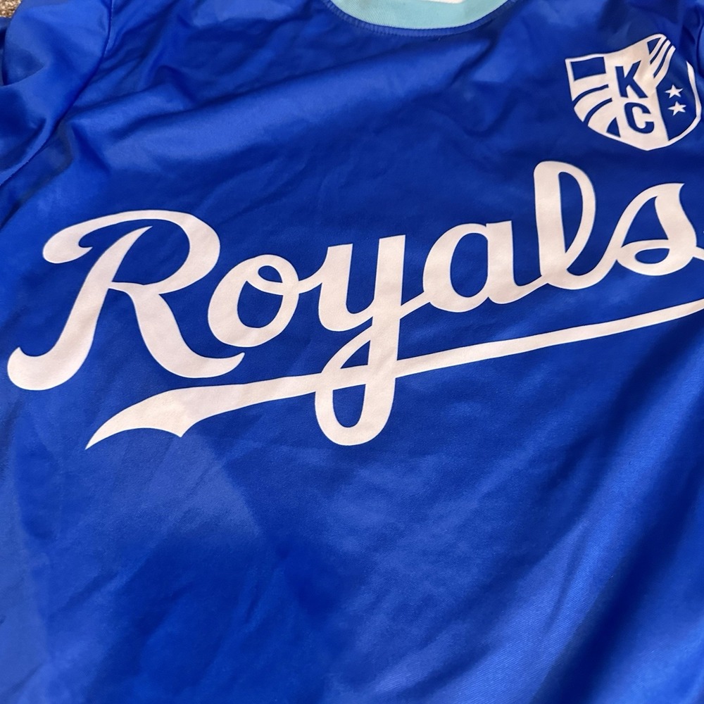Kansas City Royals KC Current Women's Soccer Jersey SGA Meduim Blue - Picture 2 of 4